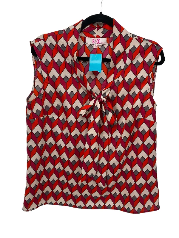 It's SO You Boutique Misses Size XL Red Multi SL BlouseRecycled Fabric Shirts