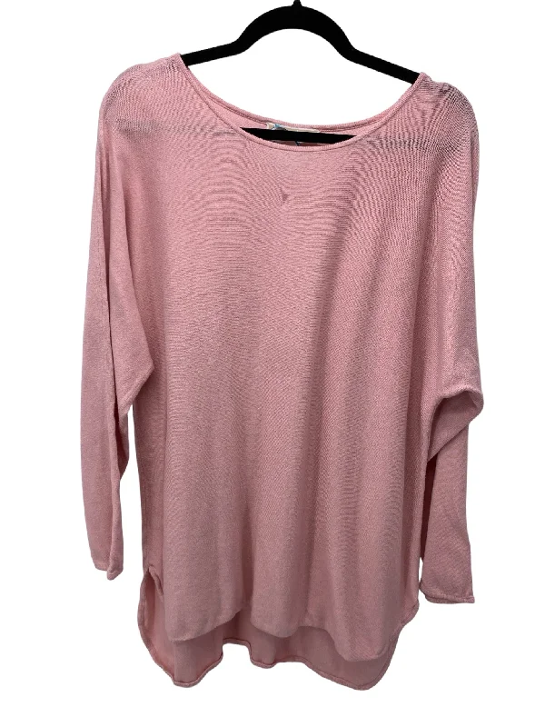 Michael Kors Misses Size XL Pink LS BlouseSheer Shirts