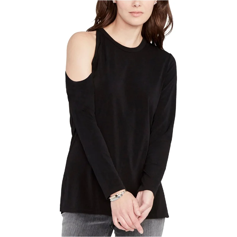 Rachel Roy Womens Solid One Shoulder BlouseStudded Shirts