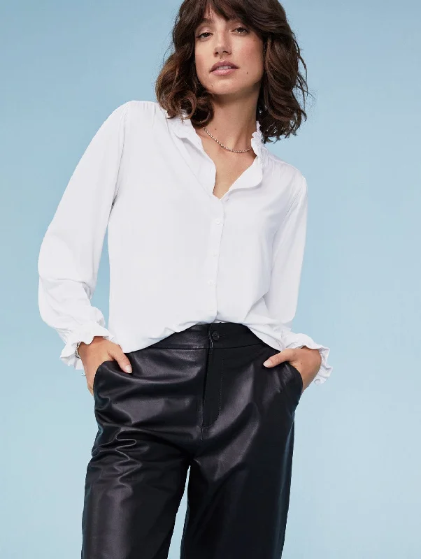 Sima LENZING™ ECOVERO™ Blouse | Pure WhiteFestival Shirts