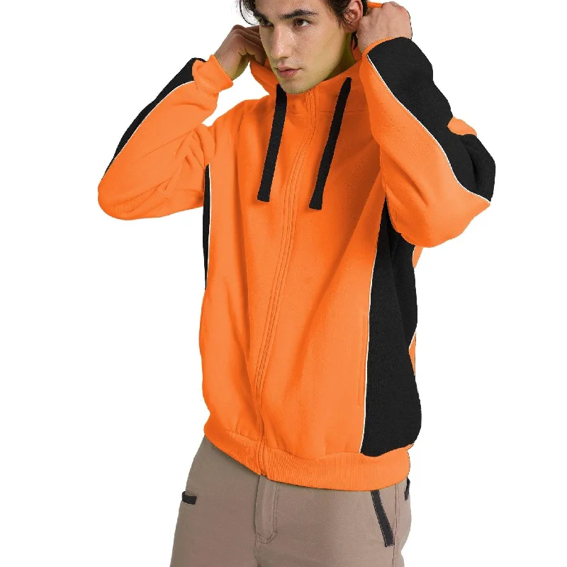 Big Bee Hi Vis Hoodie, Zip Up Work JumperAsymmetrical Jackets