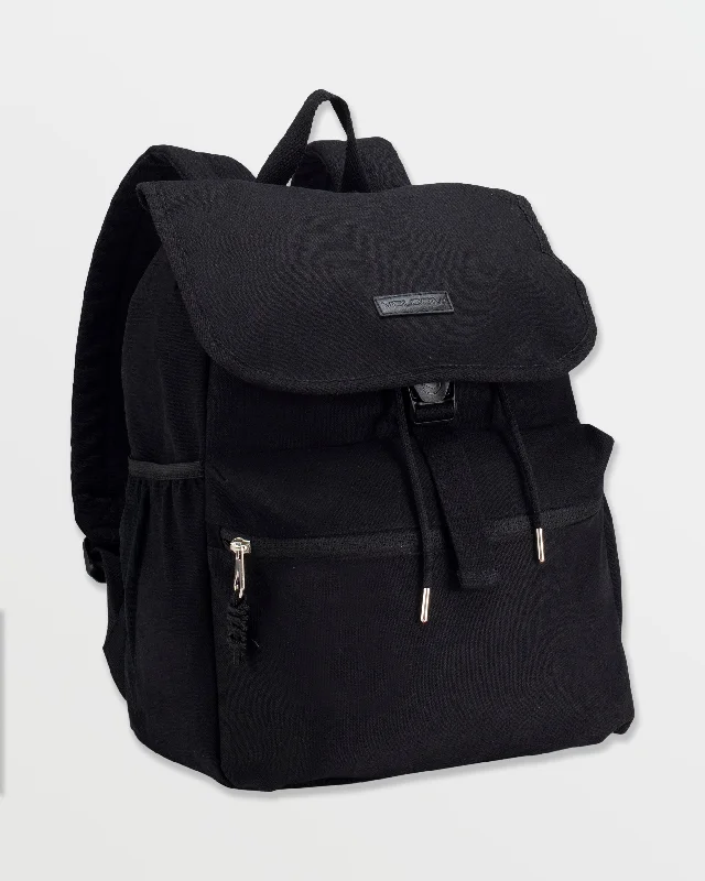 Canvas Drawstring Rucksack - BlackFestival Jackets