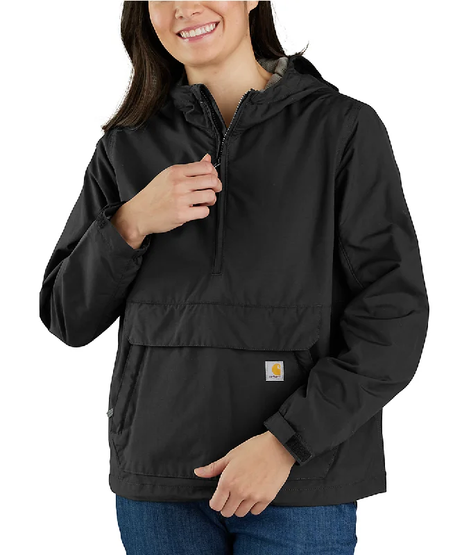 Carhartt Women's Rain Defender Packable Anorak - BlackLayered Jackets