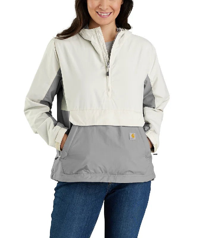 Carhartt Women's Rain Defender Packable Anorak - Malt/AsphaltMetallic Jackets