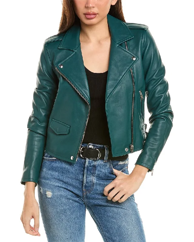 IRO Ashville Leather Moto JacketStatement Jackets