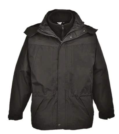 Portwest Aviemore 3 in 1 Men's Waterproof Work Jacket interactive fleece - S570Leather Jackets