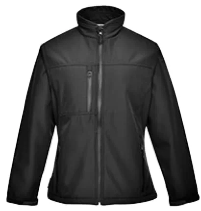 Portwest Charlotte Ladies 2 layer Softshell work jacket  - TK41Leather-Paneled Jackets