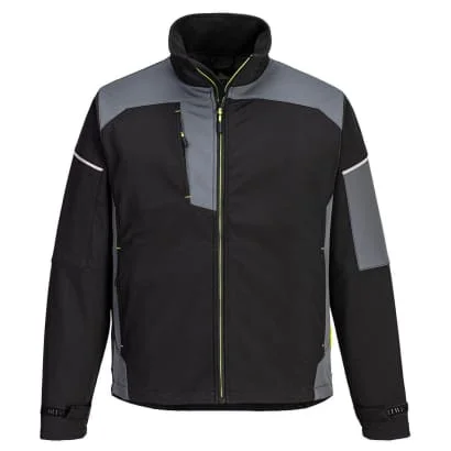 Black/Grey PW3 Breathable Windproof Softshell Work Jacket 3 Layer -PW378Formal Jackets