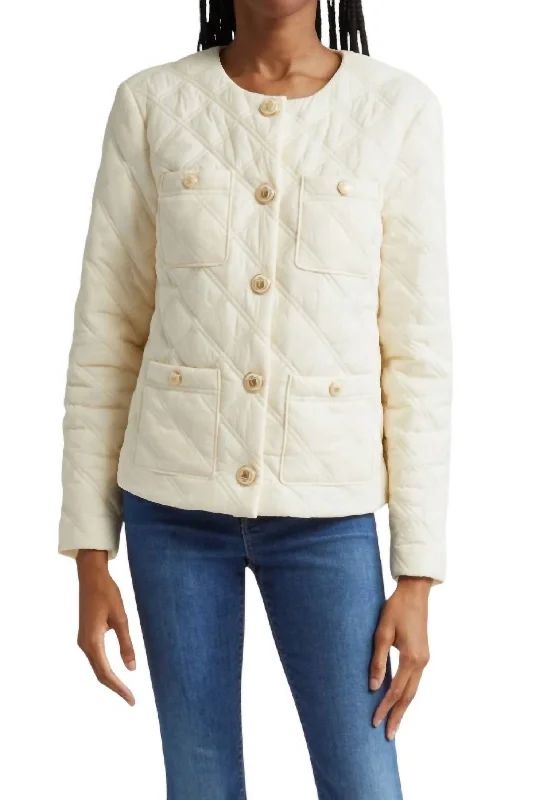 Shalia Jacket In IvoryAsymmetrical Jackets