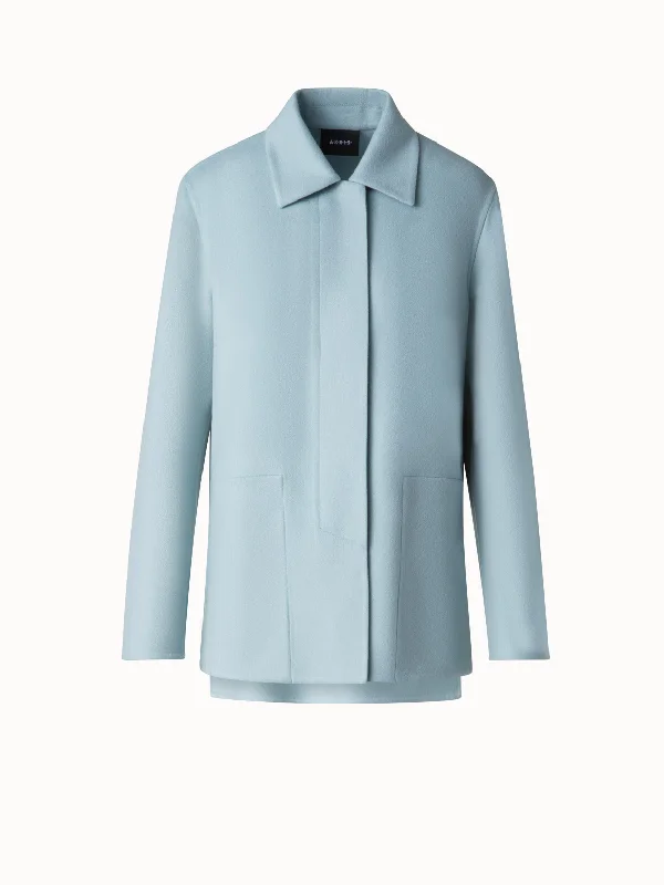 Shirt Jacket in Cashmere Double-FaceEmbellished Jackets