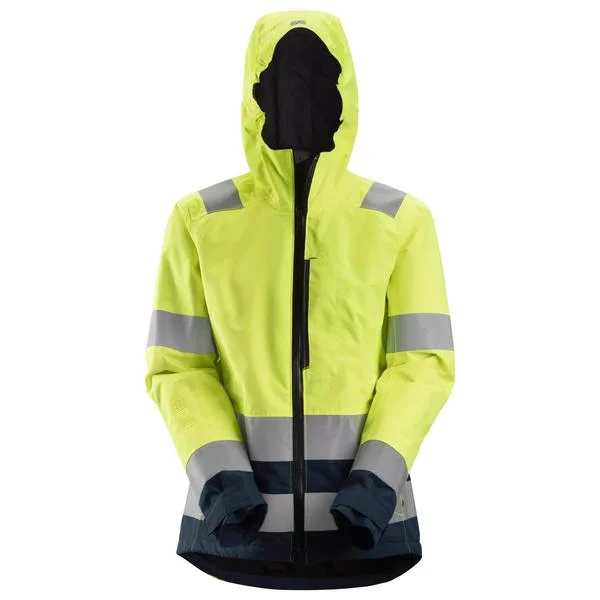 Snickers Women's High-Vis Waterproof Shell Jacket Class 2/3-1347Waterproof Jackets