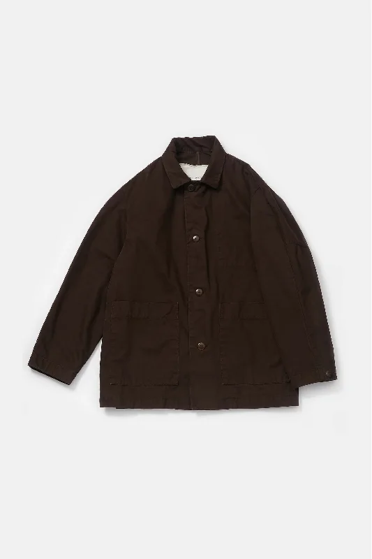 THE MECHANIC JACKET / WORK TWILL UMBERStudded Jackets