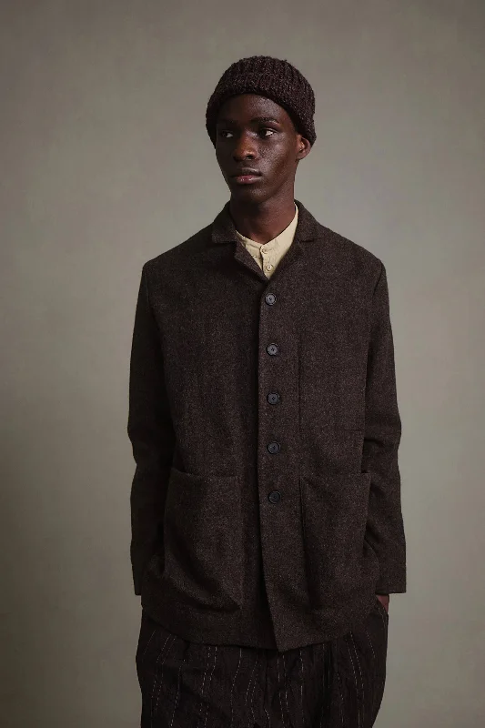 THE PHOTOGRAPHER JACKET / NATURAL WOOL WALNUTEmbellished Jackets