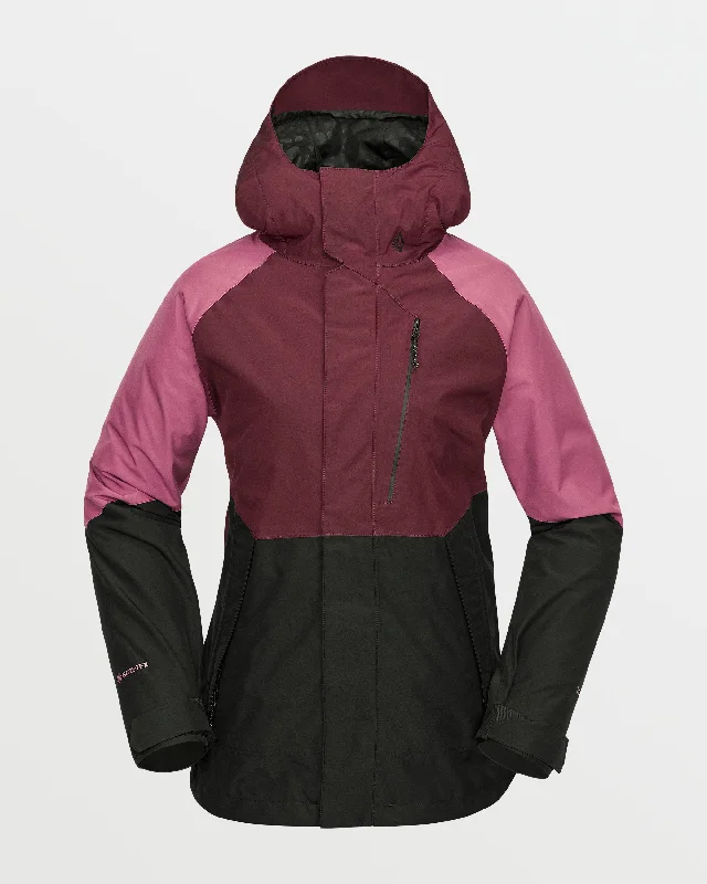 Womens V.Co Aris Insulated Gore Jacket - BurgundyBand Merch Jackets