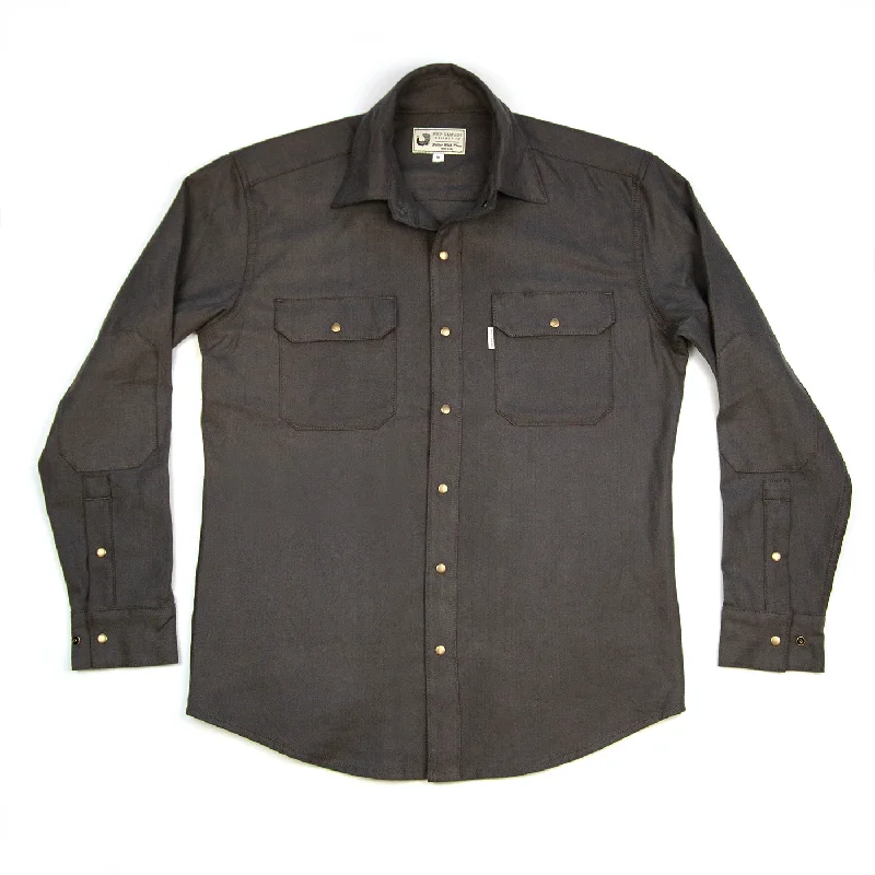 Witham Flannel Shirt - Walnut HerringboneDown Jackets