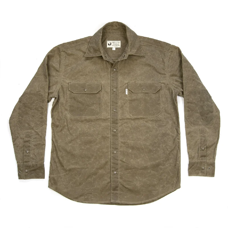 Witham Work Shirt - Field Tan Waxed CanvasPocketed Jackets