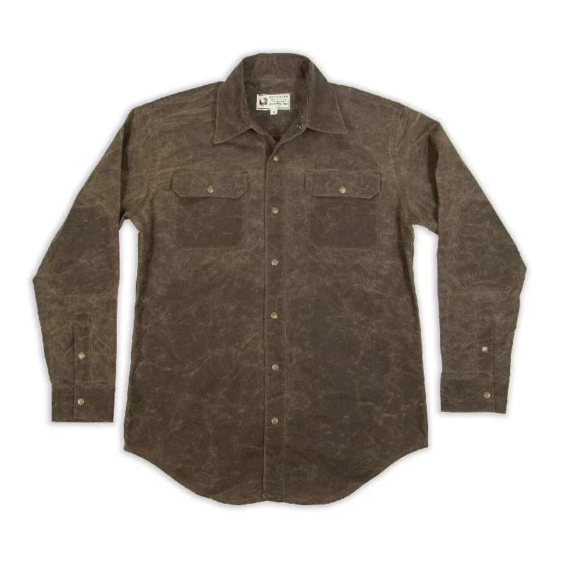 Witham Work Shirt - Havana Waxed CanvasNylon Jackets