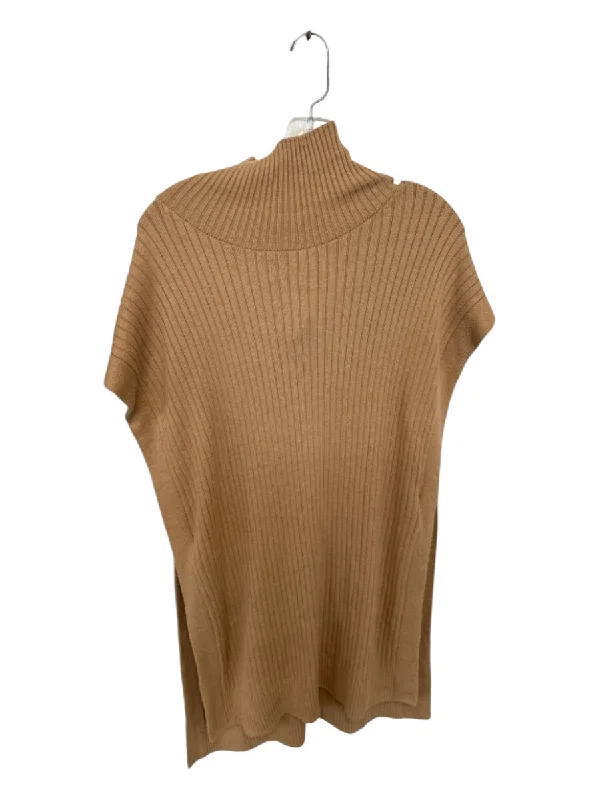 Beaded Knit TopsBanana Republic Size XS/S Camel Cotton Blend Sleeve Cut Outs Turtle Neck Sweater