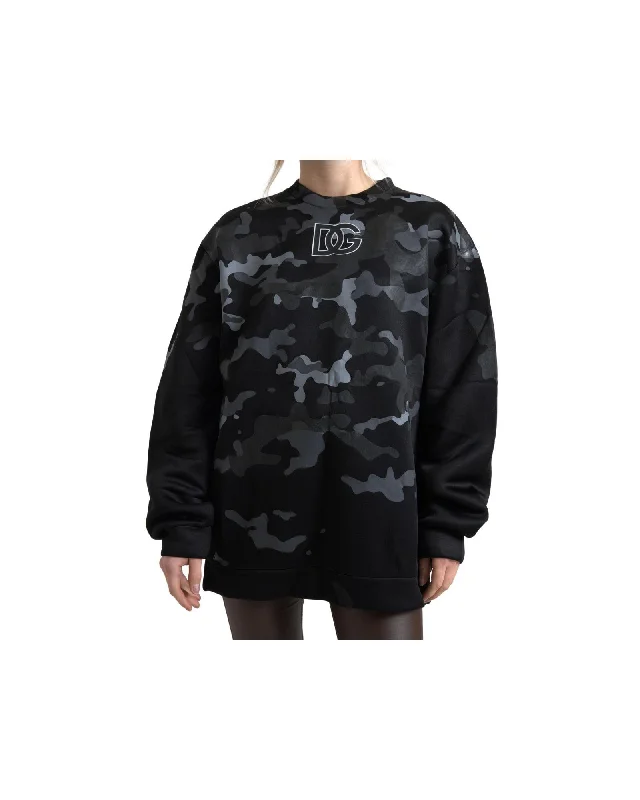 Artist Knit TopsDolce & Gabbana  Women's Camouflage Sweatshirt