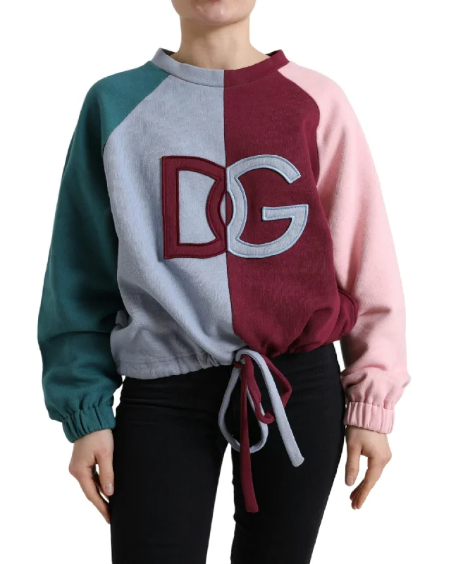 Pocketed Knit TopsDolce & Gabbana  Colorblock Sweatshirt - Multicolor - TSH84212