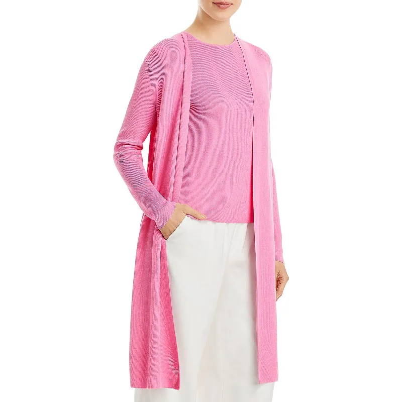 Collaborative Knit TopsWomens Open Front Long Duster Sweater