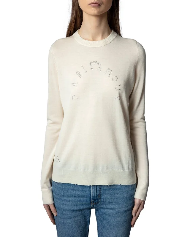 Tasseled Knit TopsZadig & Voltaire Miss Paris Strass Wool Sweater