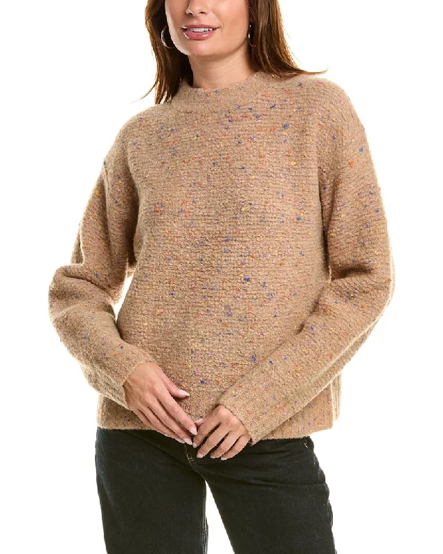 Travel Knit TopsTheory Boxy Wool-Blend Sweater