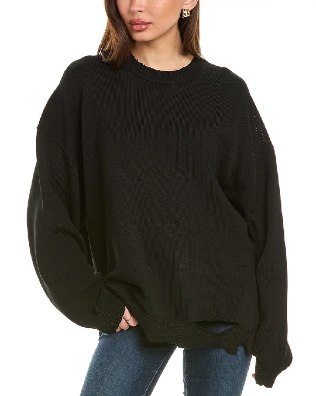 Ribbed Cuff Knit TopsHelmut Lang Rib Sweater