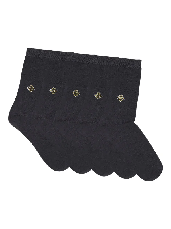 Formal Knit TopsMen Set of 5 Grey Socks