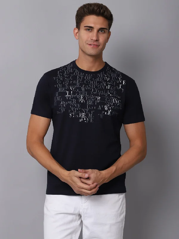 Branded Knit TopsMen's Navy T-Shirt