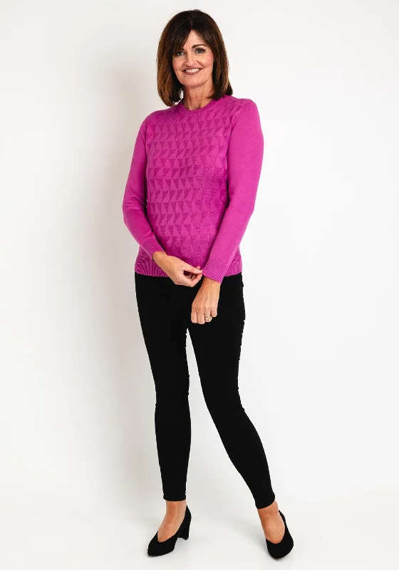 Castle Of Ireland Triangle Printed Knit Sweater, Rose ParfaitKnit Polka Dot