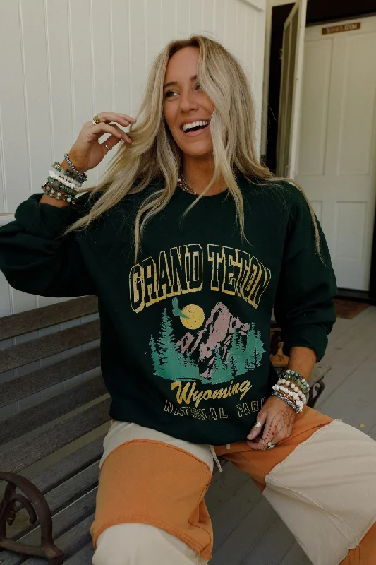 Yoga Knit TopsGrand Teton Sweatshirt - Green