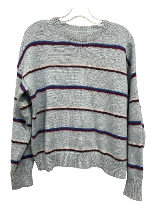 Wool Knit TopsIsabel Etoile Marant Size 36 Blue & Red Alpaca & Wool Horizontal Stripes Sweater