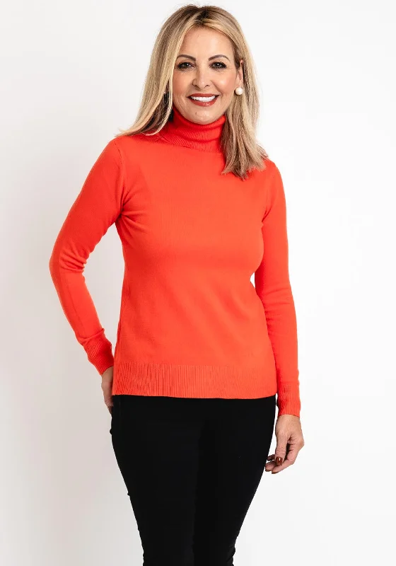 Serafina Collection Light Knit Sweater, OrangeKnit Sweater