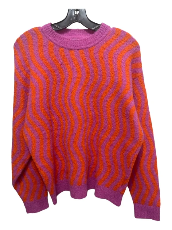 Cropped Knit TopsRachel Comey Size XS Pink & Orange Alpaca & Polyamide Sweater